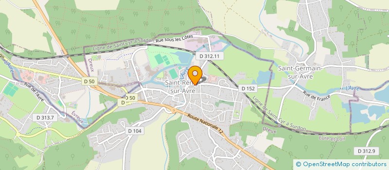 localisation de l'entreprise MADAME MARYSE PAUVERT à SAINT-REMY-SUR-AVRE