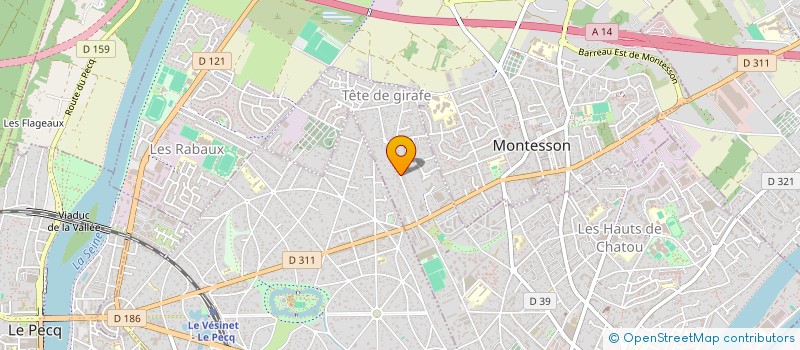 localisation de l'entreprise MADAME MARYSE PERETTI  CHATOU