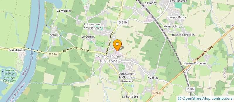localisation de l'entreprise MADAME MARYSE PERRAUD à CORMORANCHE-SUR-SAONE