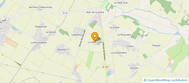 localisation de l'entreprise MADAME MARYSE PETITFRERE  SAINT-MARTIN-LA-PALLU