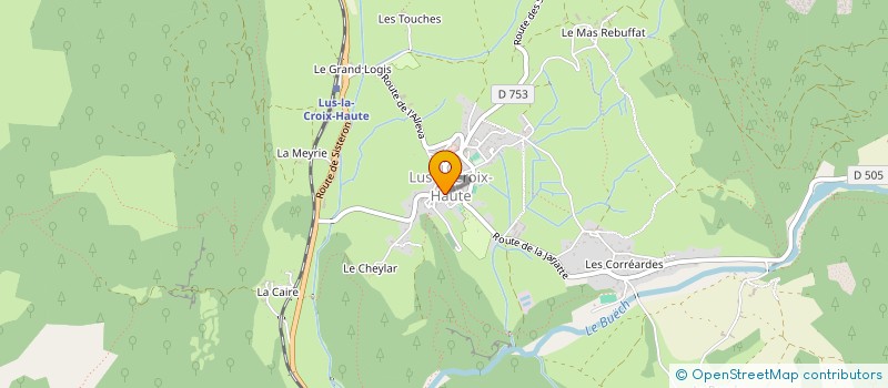 localisation de l'entreprise MADAME MARYSE PIOT  LUS-LA-CROIX-HAUTE