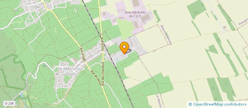 localisation de l'entreprise MADAME MARYSE PLIQUE  LE MESNIL-SUR-OGER