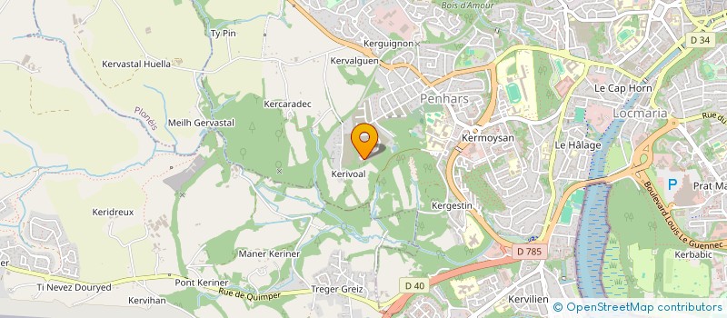 localisation de l'entreprise MADAME MARYSE POULELAOUEN à QUIMPER