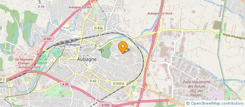 localisation de l'entreprise MADAME MARYSE PUERTOLAS  AUBAGNE