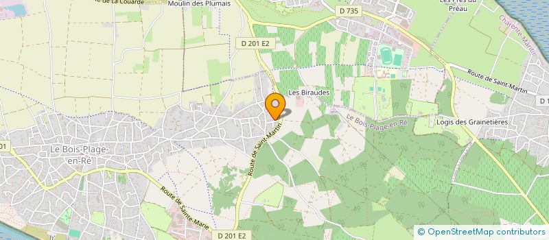 localisation de l'entreprise MADAME MARYSE PUYRAVAUD à LE BOIS-PLAGE-EN-RE