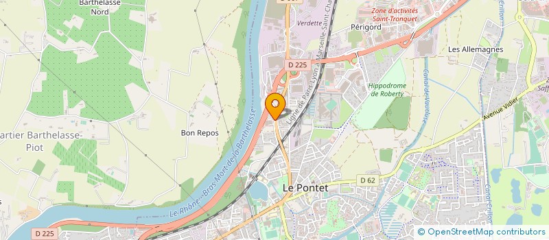 localisation de l'entreprise MADAME MARYSE QUENIN  LE PONTET