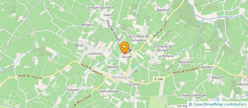 localisation de l'entreprise MADAME MARYSE RATOUIN à MONTAGNE