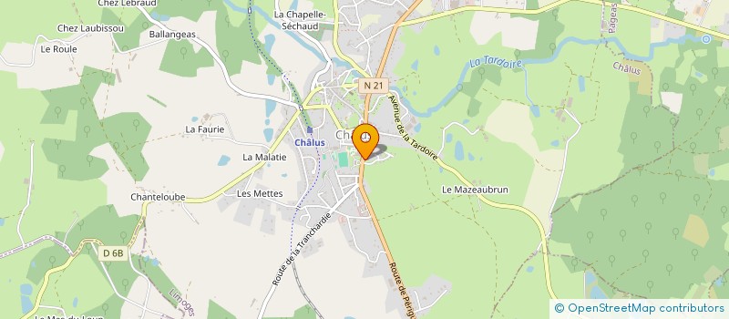 localisation de l'entreprise MADAME MARYSE RAYMONDIE à CHALUS