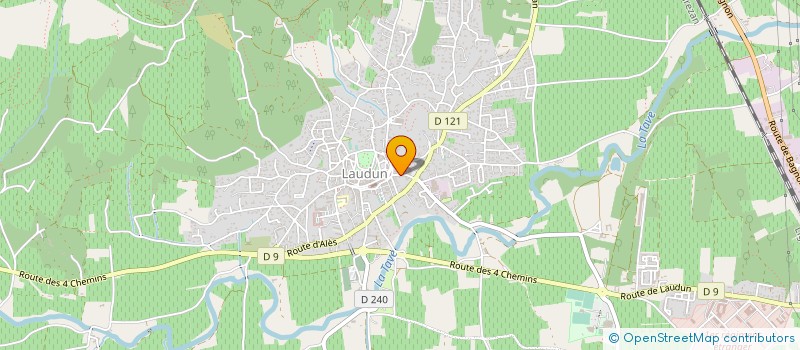 localisation de l'entreprise MADAME MARYSE REBOUL  LAUDUN-L'ARDOISE