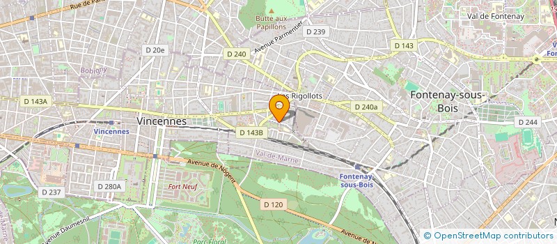 localisation de l'entreprise MADAME MARYSE REY à VINCENNES