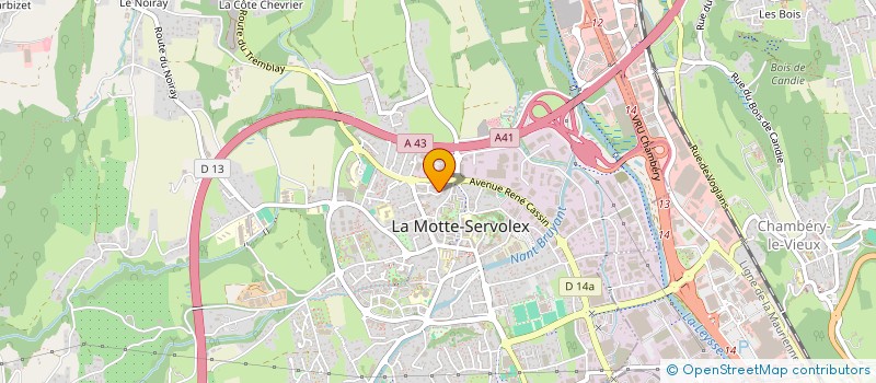 localisation de l'entreprise MADAME MARYSE RICHIERO  LA MOTTE-SERVOLEX