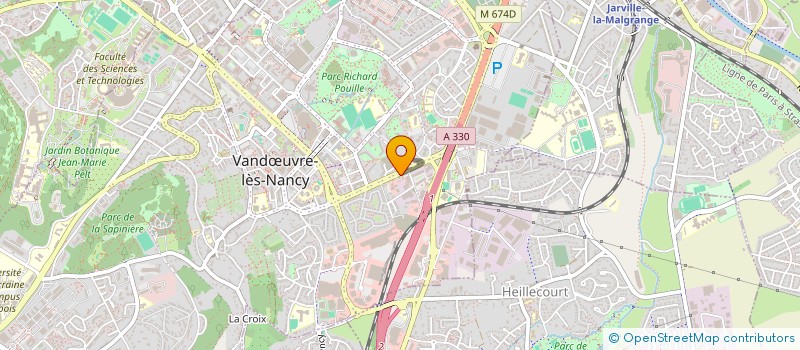 localisation de l'entreprise MADAME MARYSE RIGOBERT  VANDUVRE-LES-NANCY