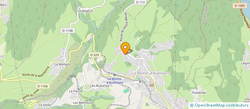 localisation de l'entreprise MADAME MARYSE ROSSI à LA MOTTE-D'AVEILLANS