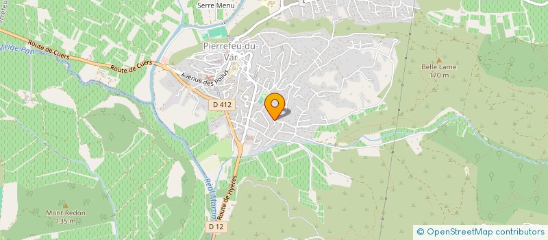 localisation de l'entreprise MADAME MARYSE ROUX à PIERREFEU-DU-VAR
