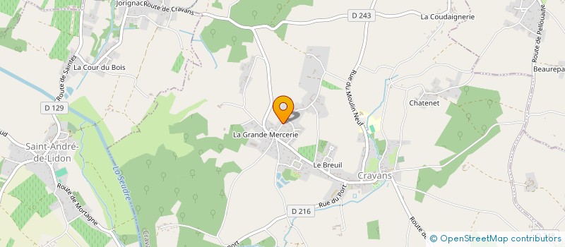 localisation de l'entreprise MADAME MARYSE SALLAUD  CRAVANS