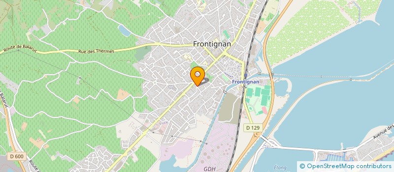 localisation de l'entreprise MADAME MARYSE SANGUINNE  FRONTIGNAN