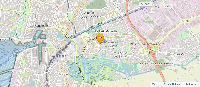 localisation de l'entreprise MADAME MARYSE SANSIERRA  LA ROCHELLE