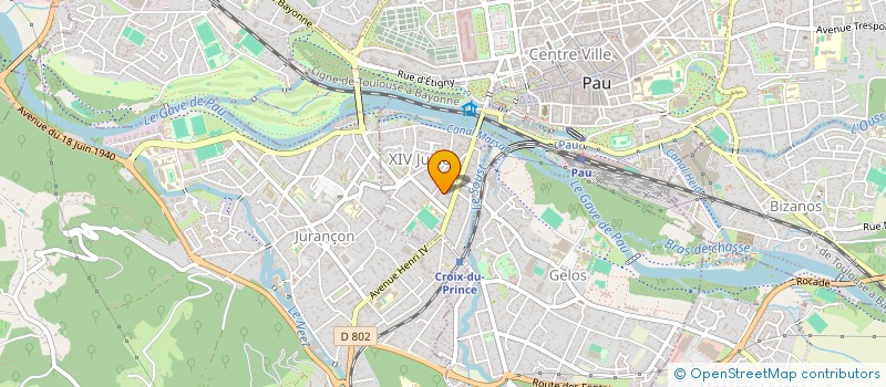 localisation de l'entreprise MADAME MARYSE SORIN à PAU