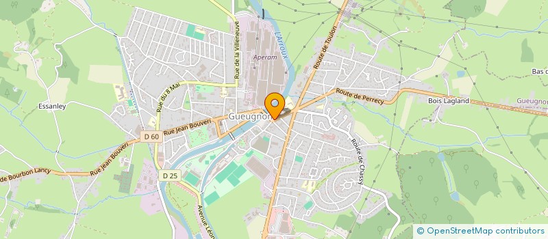 localisation de l'entreprise MADAME MARYSE STEINER  GUEUGNON