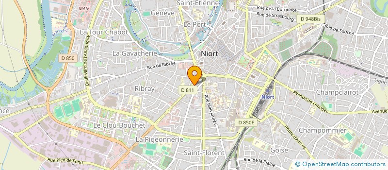 localisation de l'entreprise MADAME MARYSE TELLIER à NIORT
