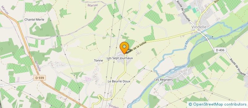 localisation de l'entreprise MADAME MARYSE TETAUD  VINDELLE