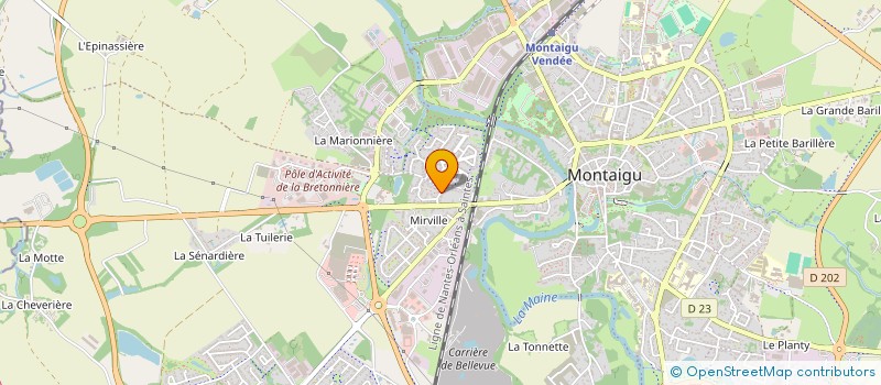 localisation de l'entreprise MADAME MARYSE THIBAULT à MONTAIGU-VENDEE
