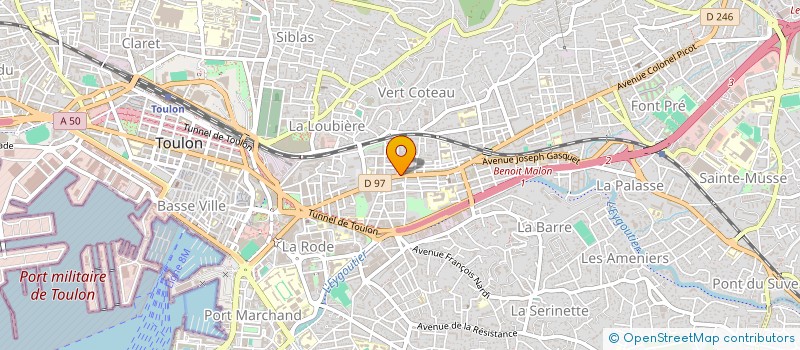 localisation de l'entreprise MADAME MARYSE ULYSSE  TOULON