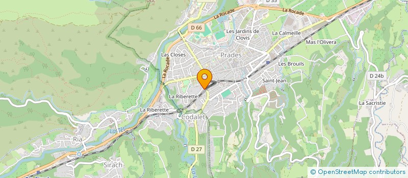 localisation de l'entreprise MADAME MARYSE VANDELLOS  PRADES