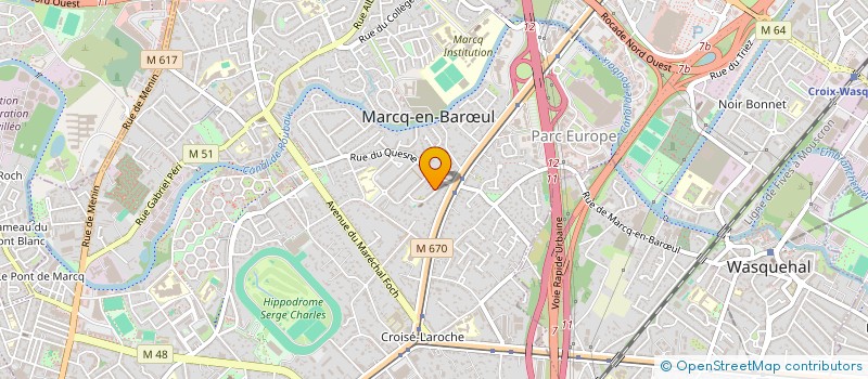 localisation de l'entreprise MADAME MARYSE VANHAECKE à MARCQ-EN-BARŒUL