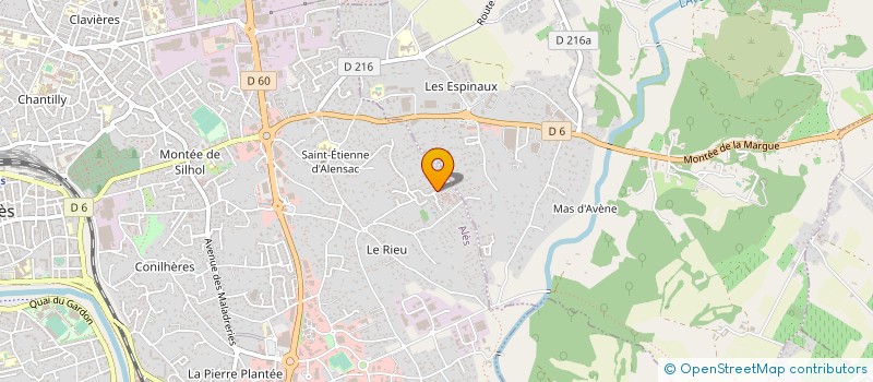 localisation de l'entreprise MADAME MARYSE VIALA  ALES