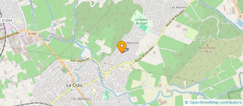 localisation de l'entreprise MADAME MARYSE VIAULT  LA CRAU