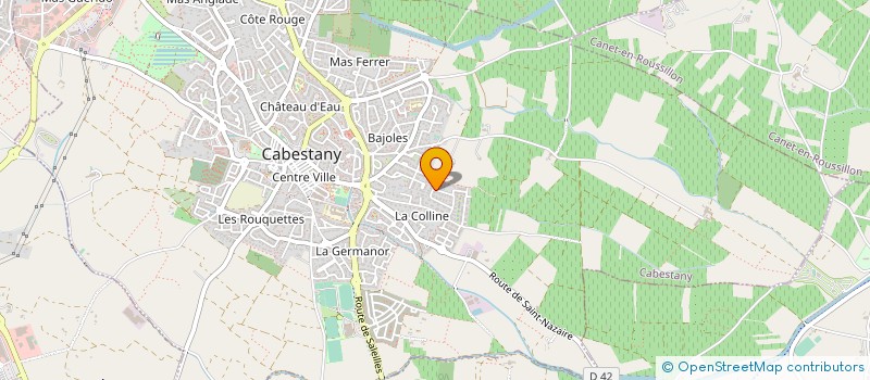 localisation de l'entreprise MADAME MARYSE VIDAL  CABESTANY