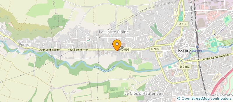 localisation de l'entreprise MADAME MARYSE VODABLE  ISSOIRE