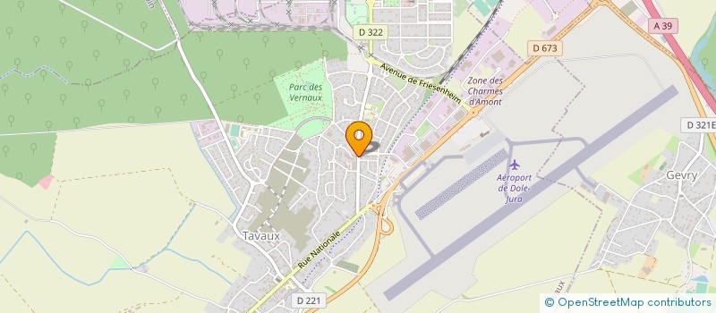 localisation de l'entreprise MADAME MARYSE VUILLEMIN  TAVAUX