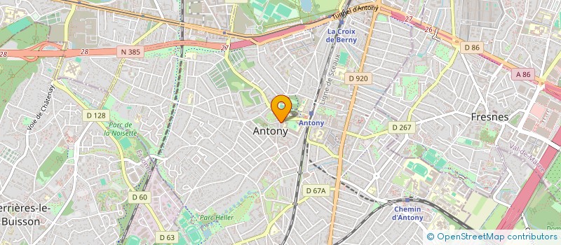 localisation de l'entreprise MADAME MARYSE WACHS à ANTONY