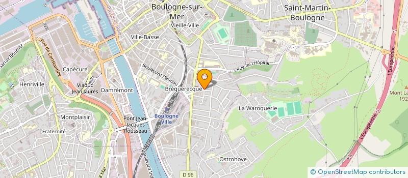 localisation de l'entreprise MADAME MARYSE WARD à BOULOGNE-SUR-MER