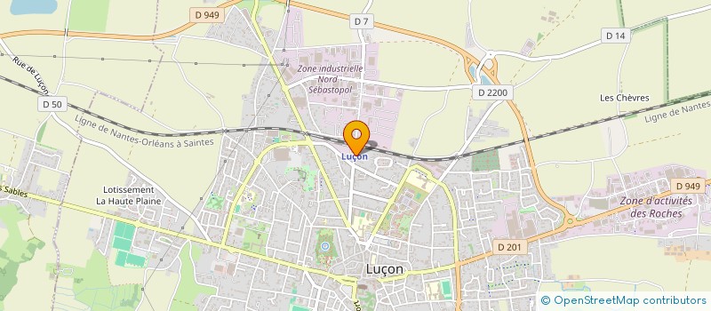 localisation de l'entreprise MADAME MARYVONNE ALLANO  LUCON