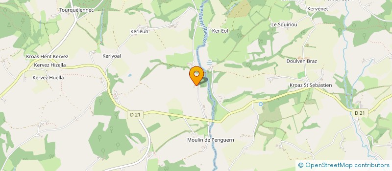 localisation de l'entreprise MADAME MARYVONNE AUFFRET  LOPEREC