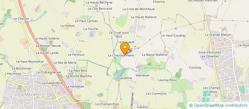 localisation de l'entreprise MADAME MARYVONNE BARBIER  MONTREUIL-LE-GAST