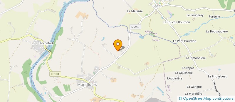 localisation de l'entreprise MADAME MARYVONNE BAROCHE  MONTFLOURS