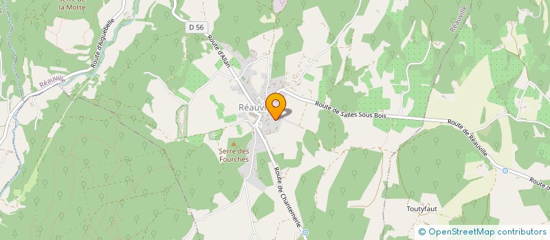 localisation de l'entreprise MADAME MARYVONNE BAUDET  REAUVILLE