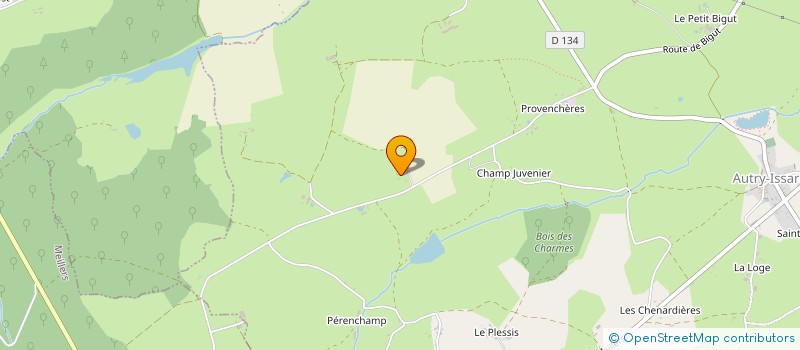 localisation de l'entreprise MADAME MARYVONNE BEAUVILAIN  AUTRY-ISSARDS