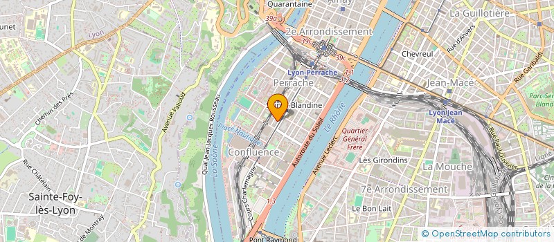 localisation de l'entreprise MADAME MARYVONNE BERTIN-HUGAULT  LYON