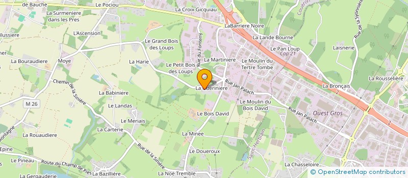 localisation de l'entreprise MADAME MARYVONNE BINOTTE à COUERON