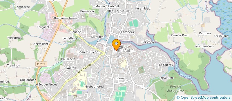 localisation de l'entreprise MADAME MARYVONNE BRISORGUEIL à PONT-L'ABBE