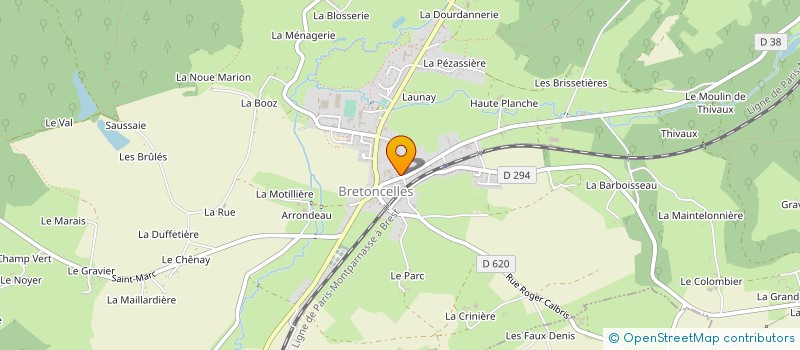 localisation de l'entreprise MADAME MARYVONNE BROUARD à BRETONCELLES