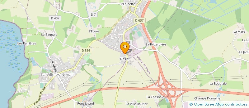 localisation de l'entreprise MADAME MARYVONNE CASTEL à LA VILLE-ES-NONAIS