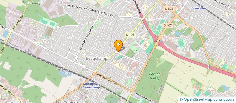 localisation de l'entreprise MADAME MARYVONNE CHALLIER à TAVERNY