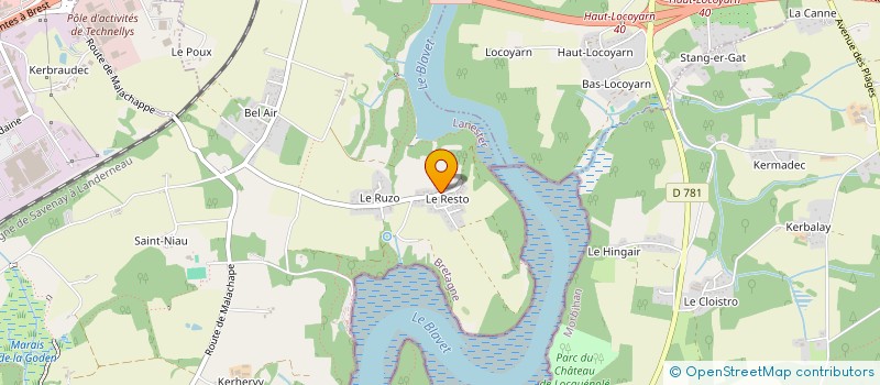 localisation de l'entreprise MADAME MARYVONNE CHALMEL  LANESTER