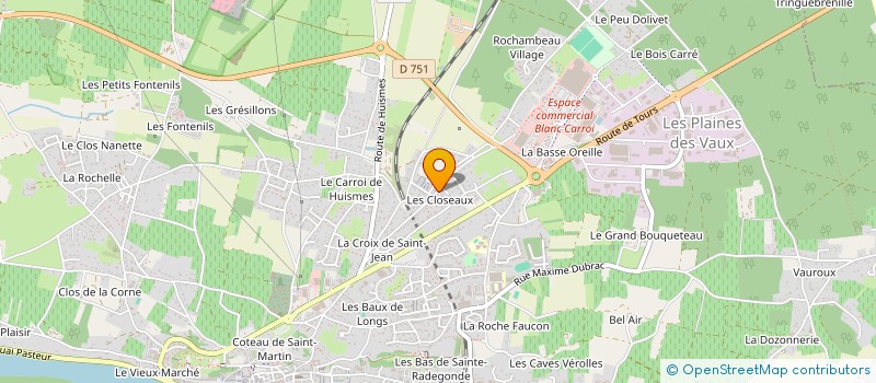 localisation de l'entreprise MADAME MARYVONNE CHANTAL JEGU  CHINON